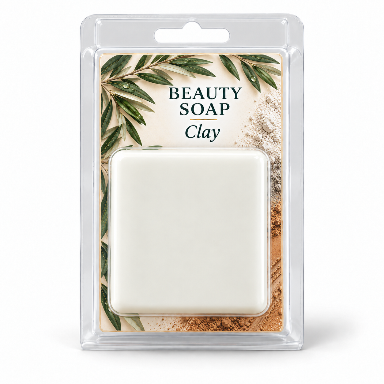 Clay beauty soap bar
